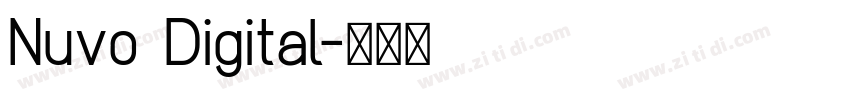 Nuvo Digital字体转换 Nuvo Digital字体转换
